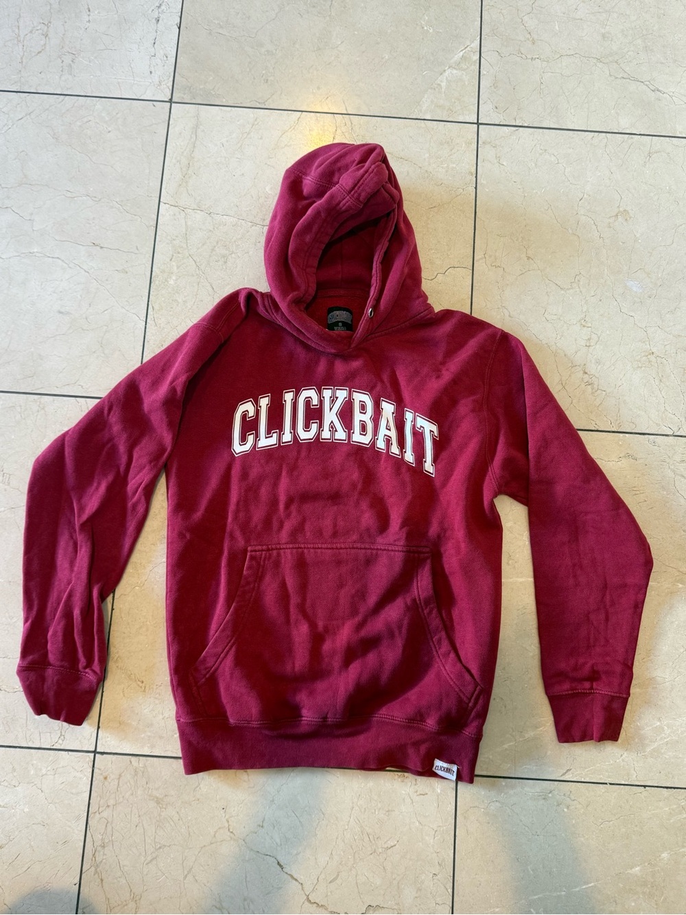 Woman’s CLICKBAIT Hoodie Jacket - Burgundy